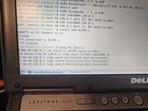 6586ms ping over 300 baud via CB radio