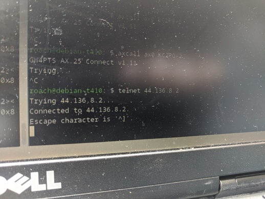 The extent of my telnet success